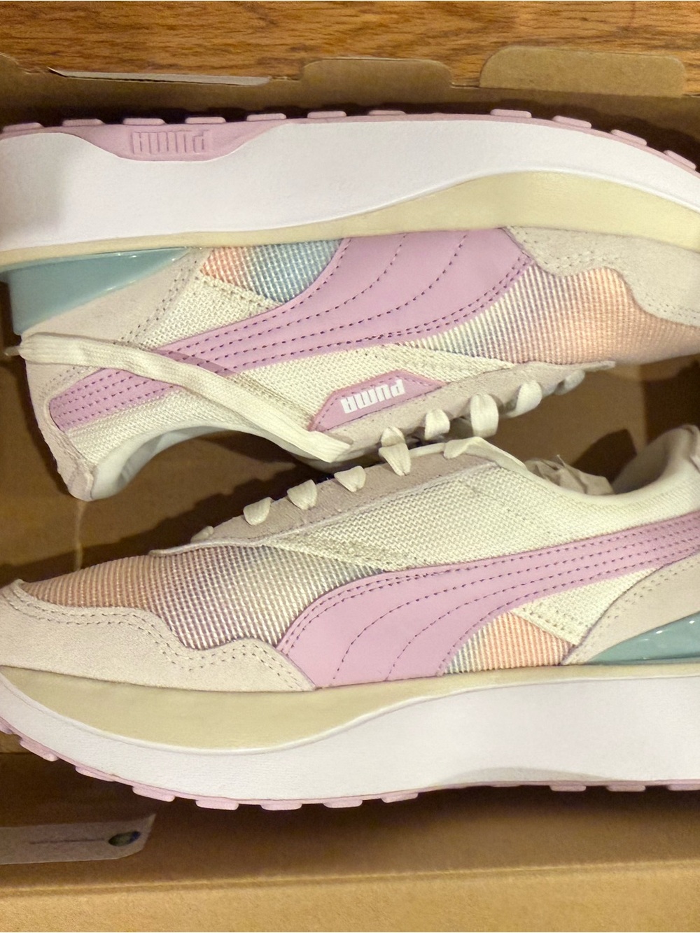 Puma Women's Pastel Pink Retro Runner Sneakers
